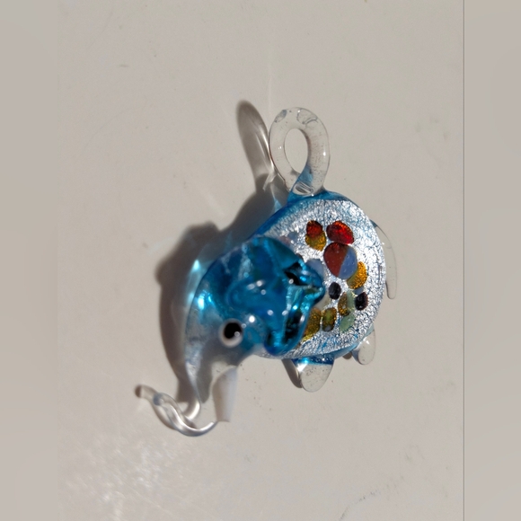 Handcrafted Lampwork Elephant Glass Pendant Bead - Picture 8 of 13